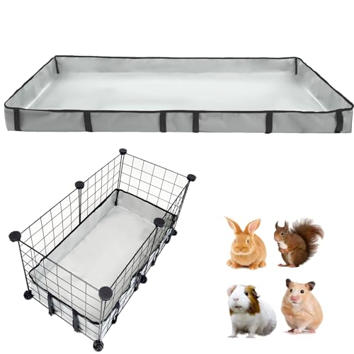 DZWLKJ Guinea Pig Cage Liner Tarp Bottom Waterproof and Washable Base Also for Rabbits, Bunny, Chinchesillas, Hedgehog, Ferrets and Other Small Animals(12x24 inches)