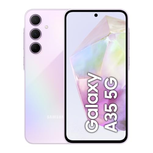 Image of Samsung Galaxy A35 5G, Factory Unlocked Android Smartphone, 128GB, 6GB RAM, 2 day battery life, 50MP Camera, Awesome Lilac, (UK Version) (Renewed)