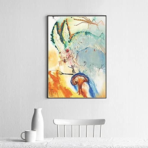 123 Life Salvador Dali Wall Art Prints - Alice In Wonderland Poster - Surrealism Painting Modern Canvas Picture For Living Room Bedroom Home Decor Unframed (Alice In Wonderland,30X45Cm/12X18In) #TOP2