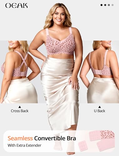 Image of OEAK Womens Wireless Jelly Bras V Mesh Comfortable Bralette Supportive Tshirt Bra No Underwire Seamless Push Up Everyday Bras