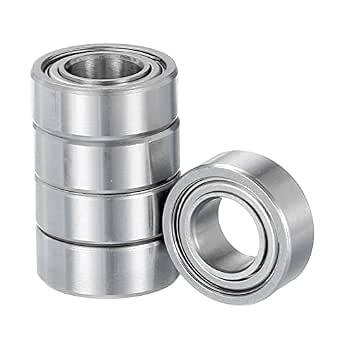Kozelo 8 Roulements à Billes Rainure Profonde 606-2RS - 6mm X 17mm X 6mm Acier Haut Carbone Double Scellé ABEC1