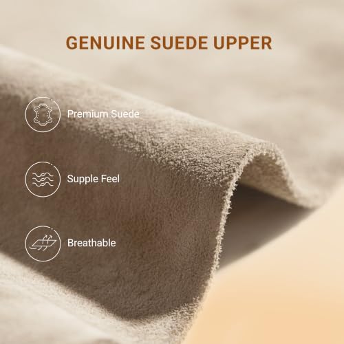 Image of DREAM PAIRS Women's Platform Genuine Suede House Slippers