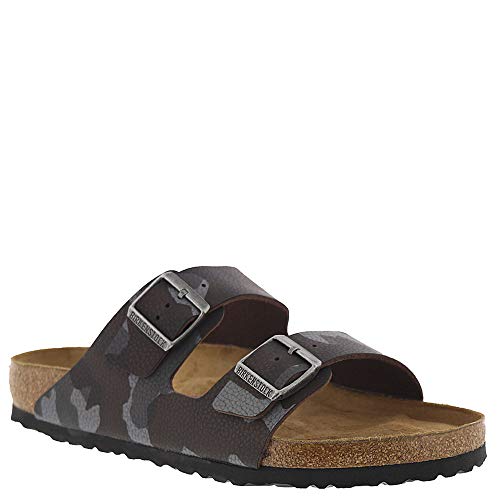 Birkenstock(ビルケンシュトック) ユニ アリゾナ ソフトフットベッド 迷彩 ブラウン Birko-Flor, カモフラージュブラウンビルコフロー。, 10-10.5 Narrow Women/8-8.5 Narrow Men