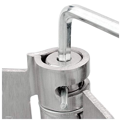 Nuk3Y Heavy Duty, Ul Rated 3 1/2" X 3 1/2" Spring Hinge 5/8" Radius (1 Pack, Satin Nickel) #TOP3