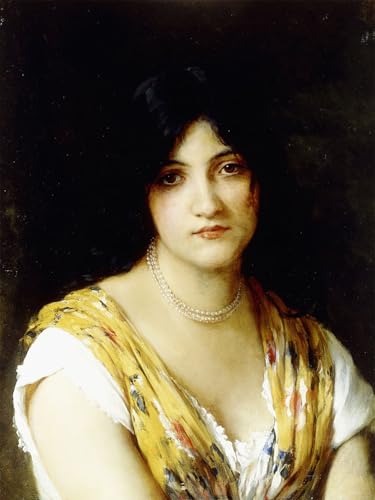 Décoration murale d'art Eugen Von Blaas, une toile haut de gamme de 60x90cm