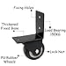 4 Pack Side Mount Casters Wheels,1.5in L-Shaped Directional Castor Wheel,PU Rubber Silent Roller,Heavy-Duty Furniture Moving Wheels Load-Bearing 120kg/265lbs for Beds Cabinets Tables