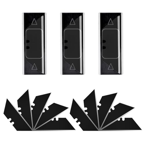 Vickay 30 Pack Utility Knife Blades, SK5 Box Cutter Blades, Razor Blades