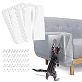 Autoadhesivo - El producto adopta un diseño autoadhesivo, lo que es fácil de operar. Basta con arrancar el film de la parte trasera para pegarlo sobre muebles de cuero o madera. Para muebles de tela, también estamos equipados con 50 clavos giratorios.