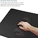 Gaming Mouse Pad, Large Desk Mouse Pad with Stitched Edges,(35.4X15.7In) Durable Non-Slip Natural Rubber Base, Waterproof Computer Keyboard Pad Mat for Esports Pros/Gamer/Desktop/Office/Home, Black