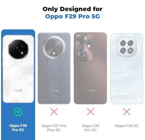 Image of Bintage case Dual-Leather Macc-Safe Design Phone Case| Soft Touch Finish | Full Camera Protectection Back Cover Compatible for Oppo CPH2705 /Oppo F29Pro 5G - White & Nut Brown