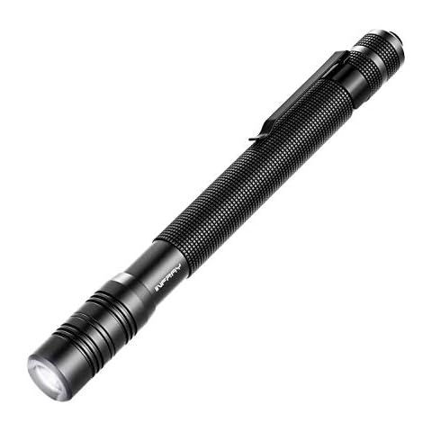 infray LED Rechargeable Pen Flashlight, Pocket-Sized Penlight with Super Bright CREE LED, Adjustable Focus, IPX5 Water-Resistant, NiMH Battery Included, 2 Modes (High/Low) Cover