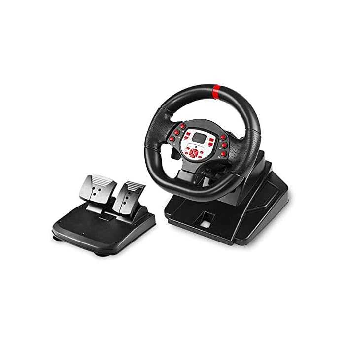 Buy Game Steering Wheel, 180 Degree Universal Usb Computer, Vibration, Racing Bike And Pedal