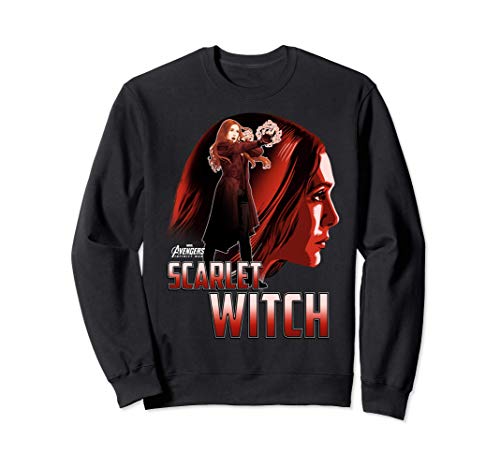 Marvel Infinity War Scarlet Witch Profile Sudadera