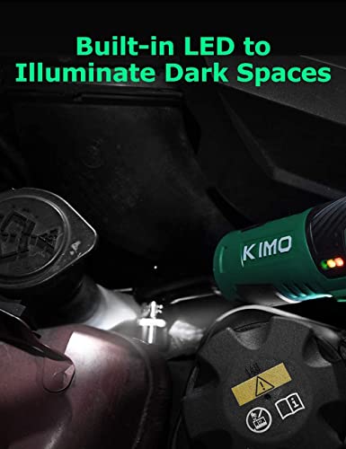 Image of KIMO Cordless Extended Ratchet Wrench Baretool, 3 /8 inch 40 Ft-lbs 400 RPM 12V Long Reach Electric Ratchet Wrench-Bare Tool Only