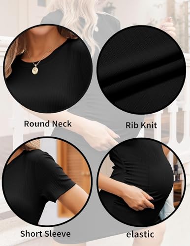 Variante de Ekouaer premama vestido Negro S