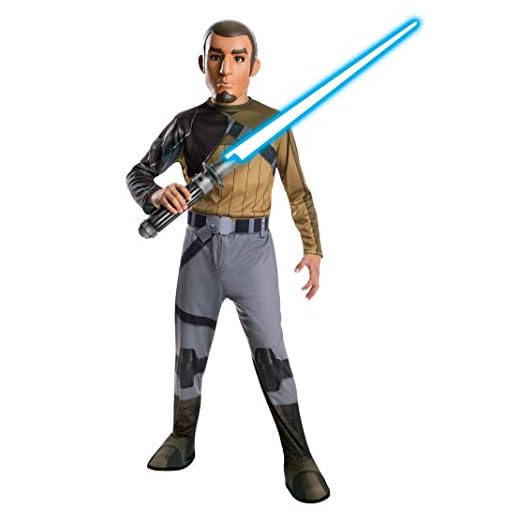 Star Wars Rebels kostym, barn kanan jarrus dräkt, medium, ålder 5 - 7, höjd 4 x 5 cm - 15 cm