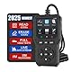 V529 OBD2 Diagnosegerät, Universal Auto Diagnosegerät mit Vollständigen OBDII Funktionen, 10 Sprachen DTC KFZ Diagnosegerät, Spannungserkennung, für Autos ab Baujahr 1996
