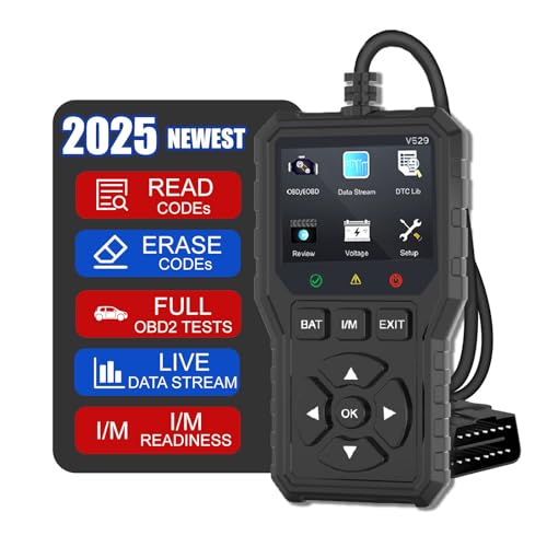 V529 OBD2 Diagnostic Voiture, Valise obd2 Multimarque avec Fonctions Complètes OBDII, Lecteur Codes Défaillance Moteur 10 Langues, Adapté Aux Véhicules à...