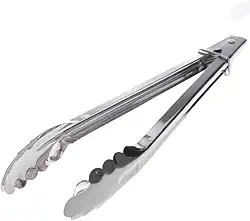 Pegador de Salada Inox 22,5cm Multiuso, Ideal para Churrasco, Cozinha e Buffet