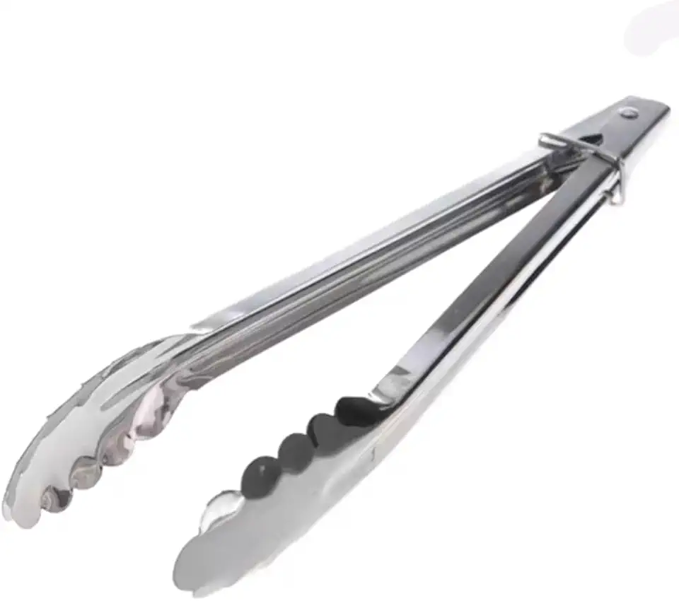 Pegador de Salada Inox 22,5cm Multiuso, Ideal para Churrasco, Cozinha e Buffet