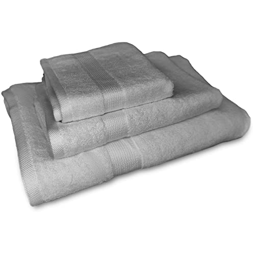Juego de Toalla Completo Fibras bambú 590gr/m2（Gris