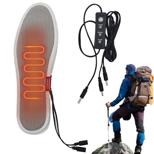 USB Heated Insoles | Rechargeable Foot Warmers | Electric Heated Insoles | Adjustable Heated Insoles, Trim-To-Fit Heated Insoles