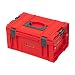 Produktbild Qbrick System Pro 2.0 Ultra HD Werkzeugkoffer Werkzeugkasten Werkzeugbox aus Kunstoff Werkzeugkiste mit Klemmverschlüssen Toolbox Organizer Für Werkstatt Rot 45 x 26 x 24 cm