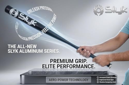 Image of Slyk Professional Iron Baseball Bat 34 inch, Iron Alloy 2.25 inch Barrel Baseball Stick for Batting Practice and Home Security