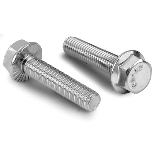5 Bulloni A Flangia Esagonali M12 X 1.75 X 40 Mm &ndash; Acciaio Inox A2 DIN6921 &ndash; FAS