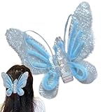 Haarspangen | Schmetterlingsstifte mit gedrehtem Stab – Kreatives Schmetterlings-Haarspangen-Set | für Damen Mädchen Alltag Trocknen Sport Arbeit Abend Reise Hochzeit
