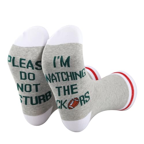 TSOTMO 2 Pairs Football Socks Please Do Not Disturb I’m Watching The P Socks Gift For Men women4