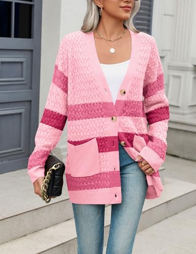 Image of Zeagoo Cardigan Sweaters for Women Long Sleeve Fall Clothes Button Down Top