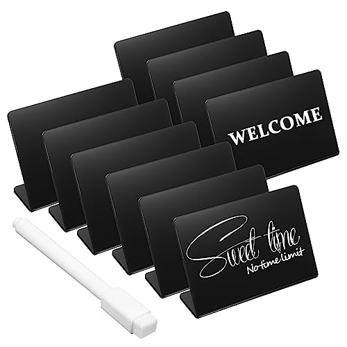 Letreros de pizarra reutilizables NUOBESTY para identificar platos en buffet y catering