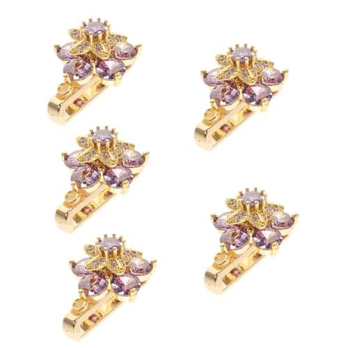 Charme résistant à l'usure avec fleur décorative pour bracelet de montre