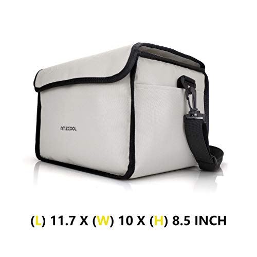 Insulated Drink Carrier for Drink Holder and Food Carrier Delivery Keep Your Drink Cold and Food Hot, Reusable Drink Caddy bag, Cup Carrier Tote bag with Dividers Clear Pocket Storage Bag