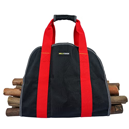 Melotough Firewood Log Carrier Ballistic Log Tote Bag,Super Stronger Than Canvas Firewood Carrier Log Tote Bag #TOP7