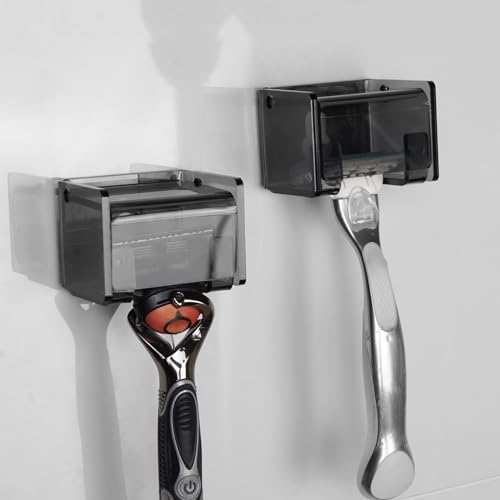 Organizer With Suction Cup, Razor Hanger Rack Compatible Wit