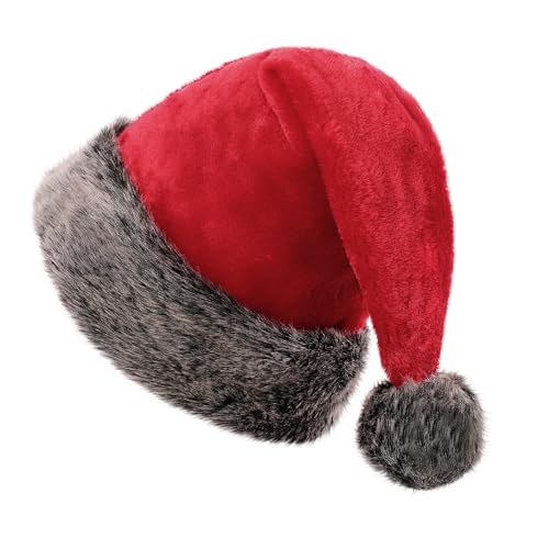 KONVINIT Weihnachtsmütze Erwachsene Nikolausmütze Weihnachtsmann...