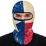 Texas State Flag Balaclava Face Mask Ski Bandana Face Mask UV Protection Windproof Scarf Hood for Women Men