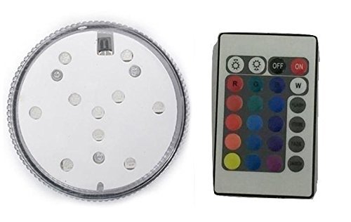 Image of L&L® Waterproof 10 LED RGB Submersible Led Light Vase Tank Party Decor + Remote