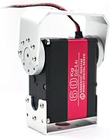 Vista 8 de Servomotor de Robot de 60 kg de Alto Par con Engranaje de Acero Inoxidable Digital de Dirección Servos Grandes con Soportes de Montaje