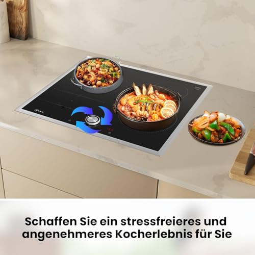 Drehknopf Herd für 50mmØ für NEFF/Bosch/Siemens/Gaggenau (10004928/00636170), Twistpad Ersatz für Kochfeld, Drehknopf 6mm Kochfeld Knopf Ersatzteil