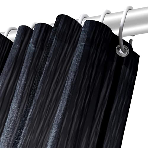 Rideau de douche imperméable de qualité supérieure motif bois gris - 6