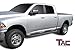 TAC Side Steps Running Boards Fit 2009-2018 RAM 1500 Crew Cab|2019-2024 RAM1500 Classic CrewCab|2010-2025 RAM 2500/3500/4500/5500 Crew Cab Truck Pickup 3” Texture Black Nerf Bars 2Pcs