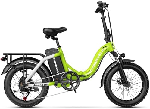 1000W Folding Electric Bike, 48V 20.8AH Large Removable Battery E-Bike, 30+MPH, 80 Miles Max Range, 20" Fat Tire Electric Bike for Adults, Adult Electric Bicycles Commute E-Bikes For Women/Men