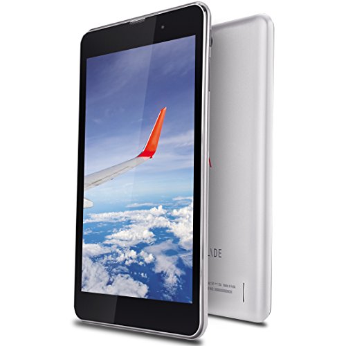Image of iBall Slide Wings 4GP Tablet (8 inch, 16GB, Wi-Fi + 4G LTE, Voice Calling), Silver Chrome