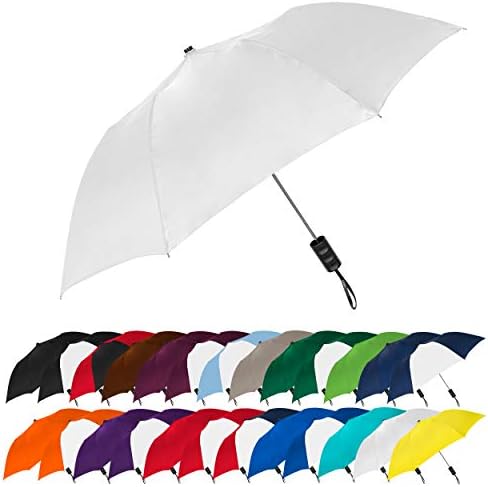 STROMBERGBRAND UMBRELLAS The Spectrum Popular Style 42" Automatic Open Compact Travel Umbrella for Rain, Wind & Sun, Sturdy Lightweight Small Portable Folding Umbrella for Men and Women