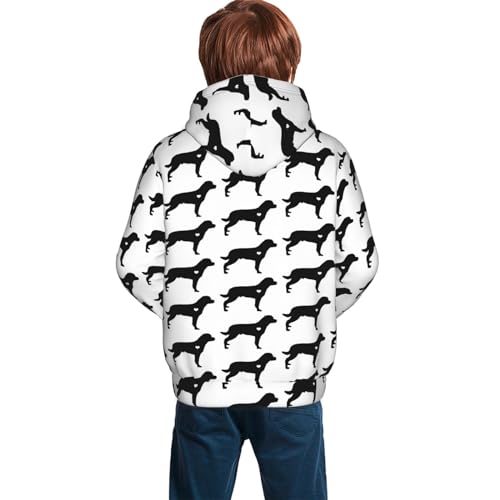 Golden Retriever Boy, Girls Sports Shirt Youth Pullover Fashion Hooded Sweatshirt2