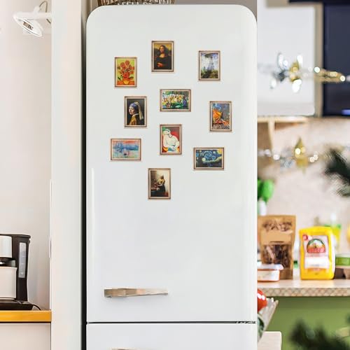 Set de 10 imanes decorativos con pinturas famosas miniatura 4