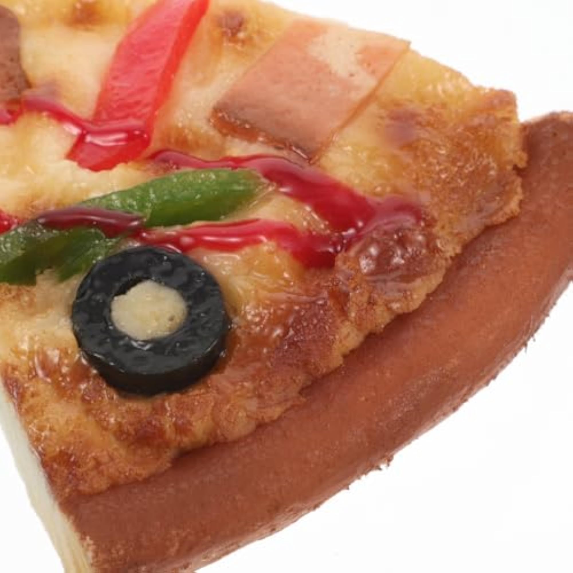 Realistic Faux Pizza Slice Model for Home Decoration